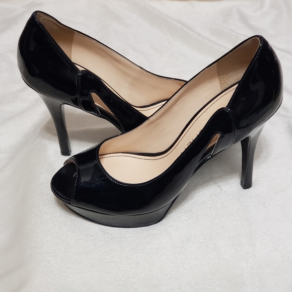 Marc Fisher Shoes - Marc Fisher Sz 7M Patent Black Tumble 3 Heels